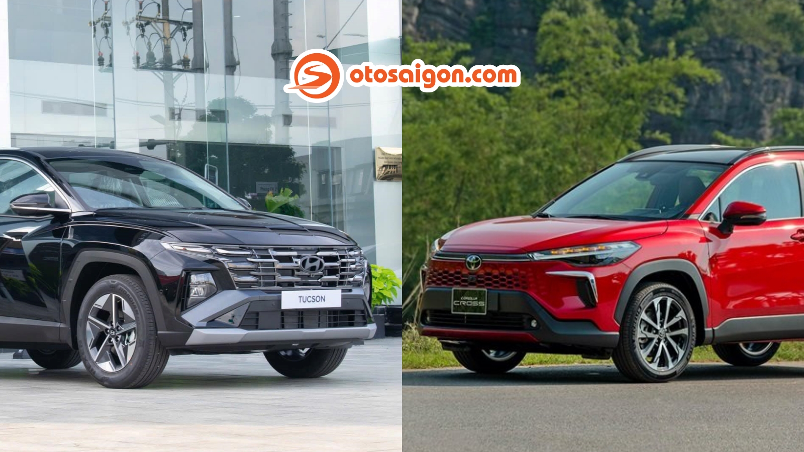 So sánh Hyundai Tucson 2.0 Xăng đặc biệt và Toyota Corolla Cross V