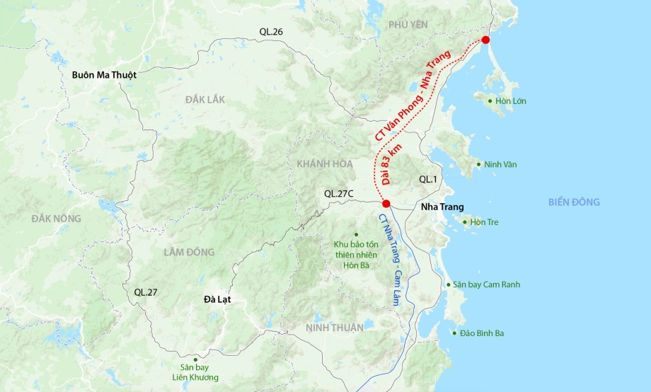 Toàn cảnh hơn 70km cao tốc Vân Phong - Nha Trang trước ngày khai thác 19/4
