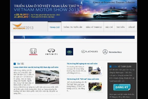 Triển lãm Ô tô Việt Nam ra mắt website chính thức