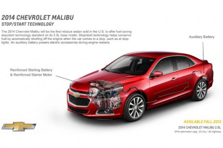 Chevrolet Malibu 2014 Micro Hybrid sử dụng 2 ắc quy