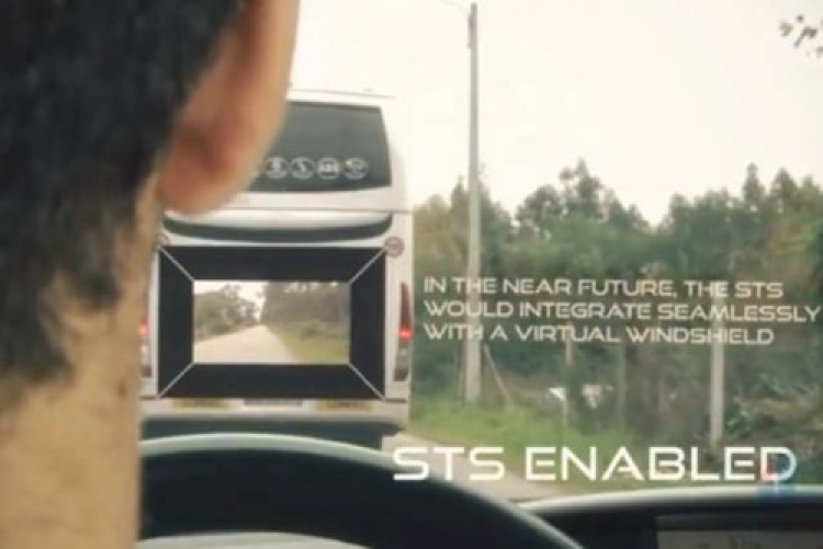 Hệ thống nhìn xuyên thấu xe phía trước giúp an toàn và dễ dàng khi cần vượt