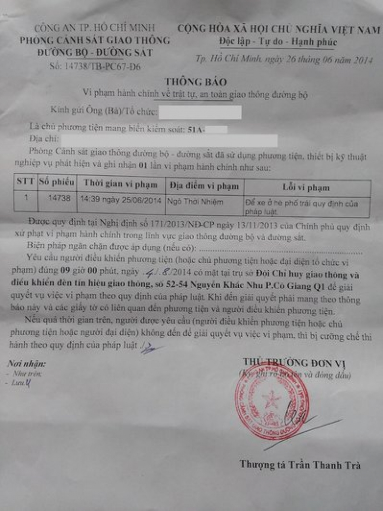 Các bác hay uống cafe khu Ngô Thời Nhiệm chú ý