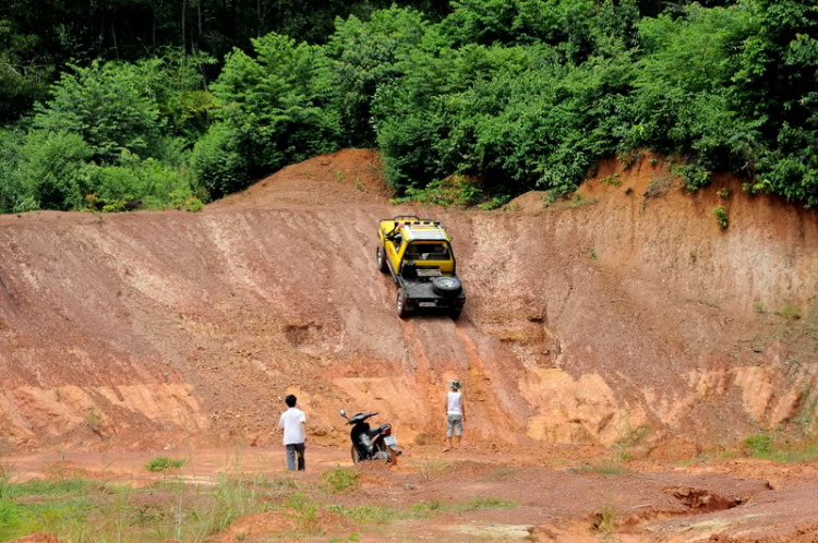 Ảnh đoàn Off-Road trải nghiệm bãi tập tăng căn cứ Nước Trong ..