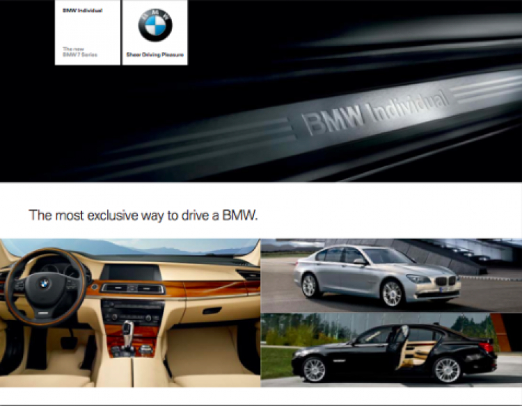 Tổng hợp các quyển Catalogue/Brochure của BMW !