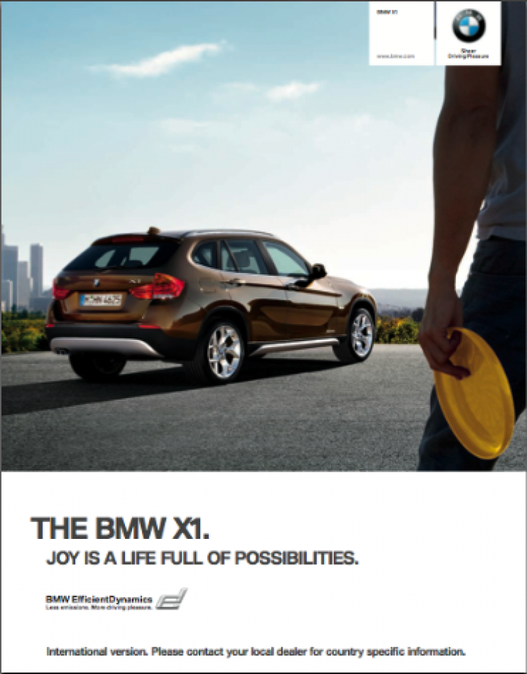 Tổng hợp các quyển Catalogue/Brochure của BMW !