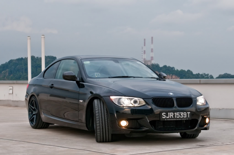 E90 độ mâm và logo Carbon Fiber