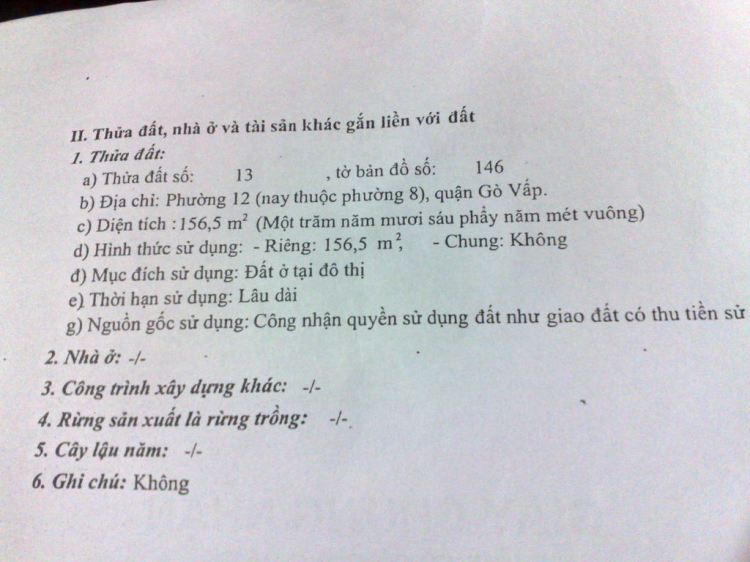 Tư vấn giùm em giá đất Gò Vấp