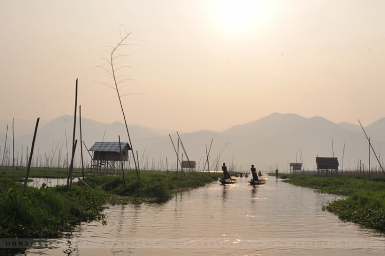 Phong cảnh thiên nhiên, cuộc sống trên hồ Inle - Myanmar