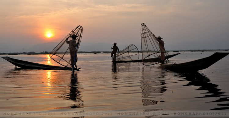 Phong cảnh thiên nhiên, cuộc sống trên hồ Inle - Myanmar