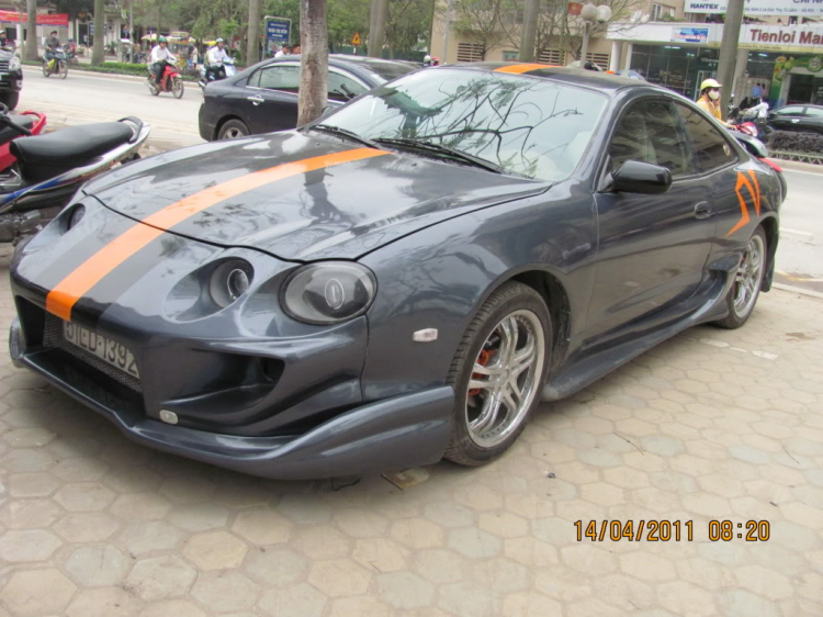 Toyota Celica của em sau khi độ body, đèn đóm