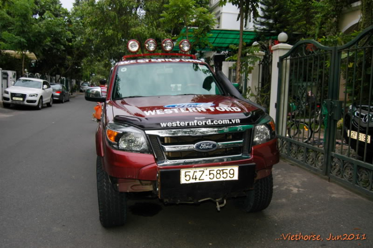 Ford ranger những hình ảnh chuẩn bị cho giải đua xe địa hình vô lăng vàng 2011