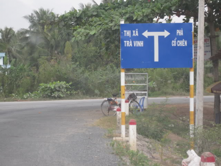 Đường Trà Vinh - phà Cổ Chiên (qua ảnh)