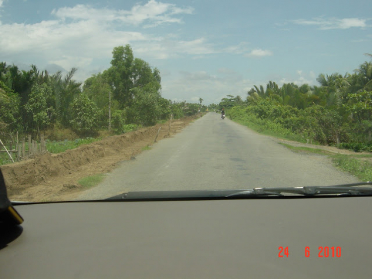 Đường Trà Vinh - phà Cổ Chiên (qua ảnh)