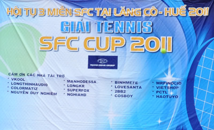 Hình ảnh giải Tennis SFC CUP 2011 - Hội tụ 3 miền SFC tại Lăng Cô Huế