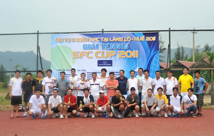 Hình ảnh giải Tennis SFC CUP 2011 - Hội tụ 3 miền SFC tại Lăng Cô Huế Hình ảnh giải Tennis SFC CUP 2011 - Hội tụ 3 miền SFC tại Lăng Cô Huế