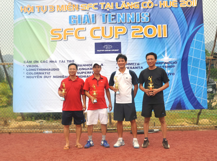 Hình ảnh giải Tennis SFC CUP 2011 - Hội tụ 3 miền SFC tại Lăng Cô Huế Hình ảnh giải Tennis SFC CUP 2011 - Hội tụ 3 miền SFC tại Lăng Cô Huế