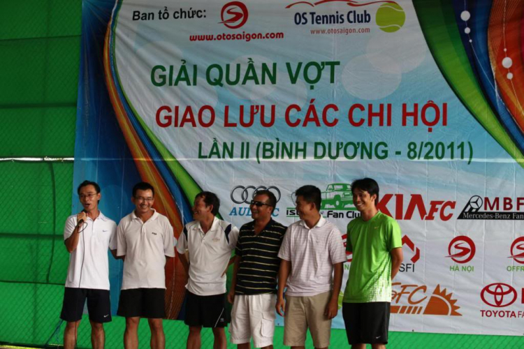 HÌNH ẢNH THI ĐẤU GIẢI TENNIS GIAO LƯU CÁC CHI HỘI OS LẦN II – BÌNH DƯƠNG 14/08/2011