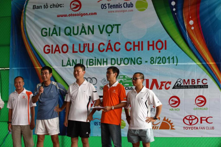 HÌNH ẢNH THI ĐẤU GIẢI TENNIS GIAO LƯU CÁC CHI HỘI OS LẦN II – BÌNH DƯƠNG 14/08/2011