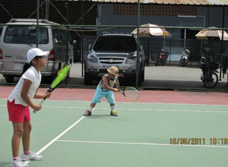 Tập tennis trẻ em..miễn phí..