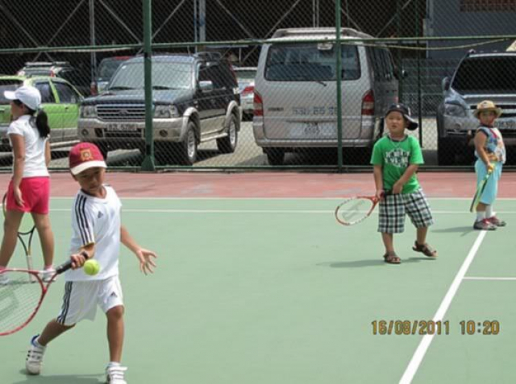 Tập tennis trẻ em..miễn phí..