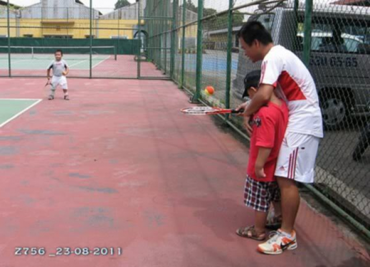 Tập tennis trẻ em..miễn phí..