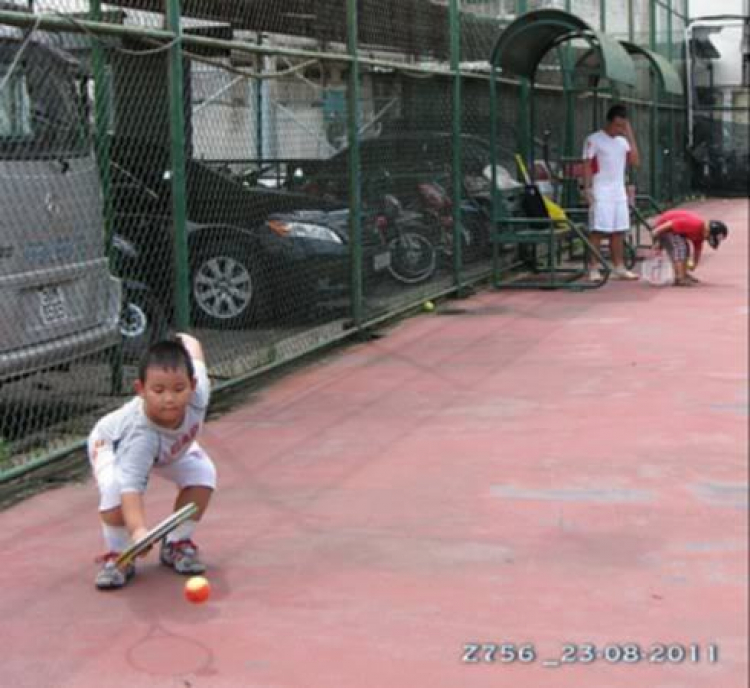 Tập tennis trẻ em..miễn phí..