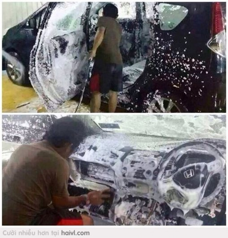 Rửa xe vậy đúng cách ko các bác :D