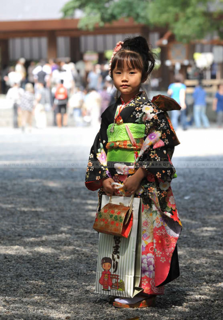 Chân dung các bé gái Nhật trong trang phục Kimono