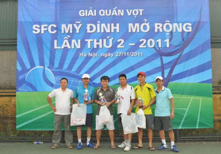 Hình ảnh "Giải tennis SFC Mỹ đình mở rộng lần thứ II " 27/11/2011