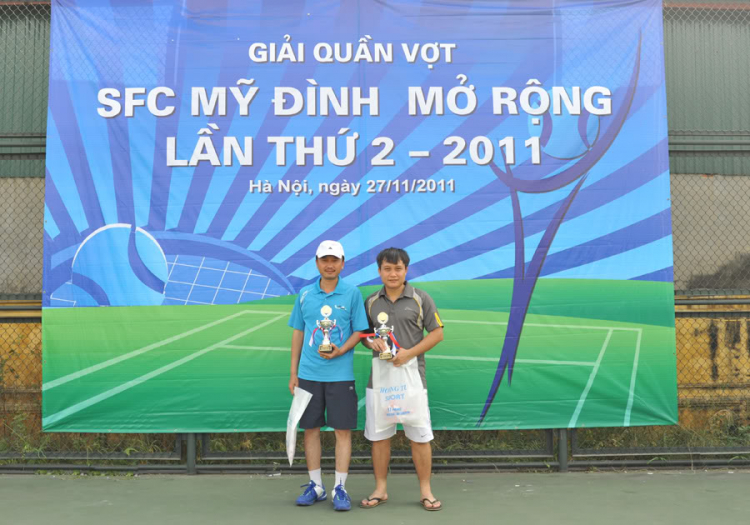 Hình ảnh "Giải tennis SFC Mỹ đình mở rộng lần thứ II " 27/11/2011