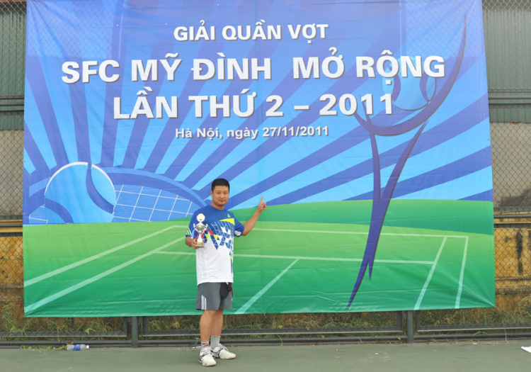 Hình ảnh "Giải tennis SFC Mỹ đình mở rộng lần thứ II " 27/11/2011