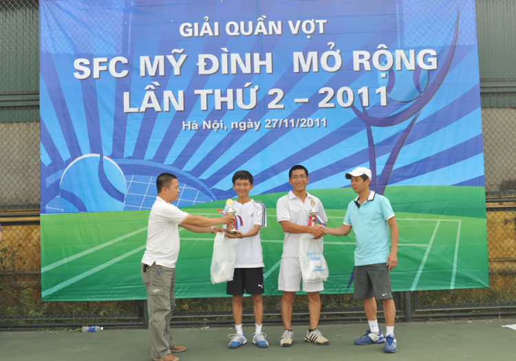 Hình ảnh "Giải tennis SFC Mỹ đình mở rộng lần thứ II " 27/11/2011