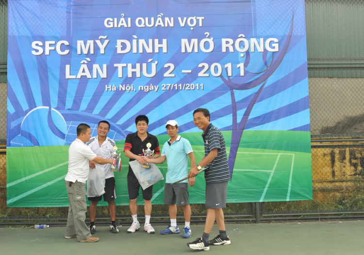 Hình ảnh "Giải tennis SFC Mỹ đình mở rộng lần thứ II " 27/11/2011