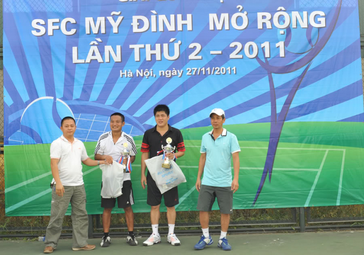 Hình ảnh "Giải tennis SFC Mỹ đình mở rộng lần thứ II " 27/11/2011