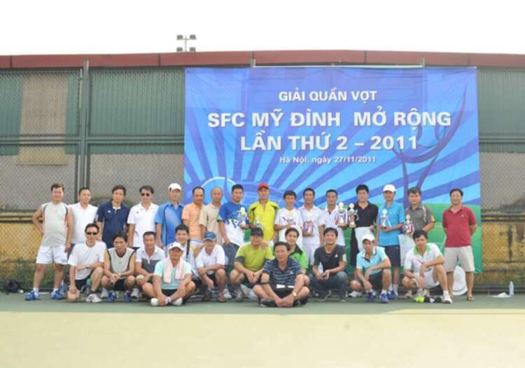 Hình ảnh "Giải tennis SFC Mỹ đình mở rộng lần thứ II " 27/11/2011