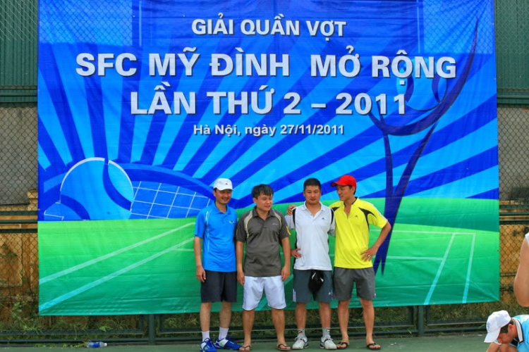 Hình ảnh "Giải tennis SFC Mỹ đình mở rộng lần thứ II " 27/11/2011