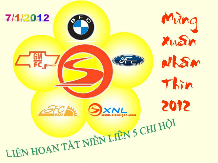 CHƯƠNG TRÌNH TẤT NIÊN LIÊN 5 CHI HỘI 2011 - CẬP NHẬT LẠI ĐỊA ĐIỂM TỔ CHỨC