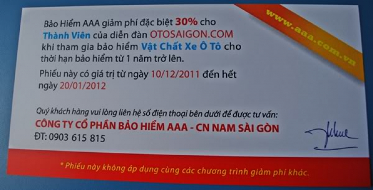 Bac nào mua bảo hiểm AAA được giảm 30%.