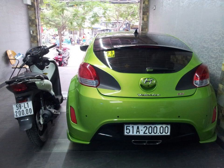 Huyndai Veloster độ 1 ít anh em tham khảo tư vấn thêm