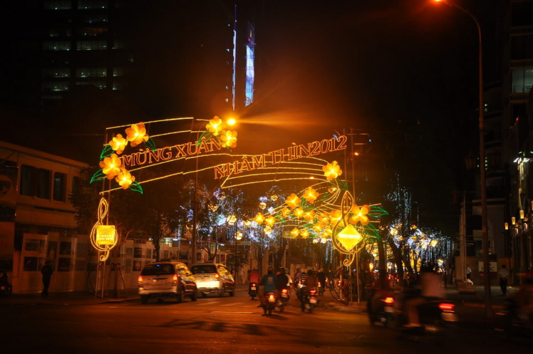 Lấp lánh lung linh hoa đăng xuân SaiGon 2012