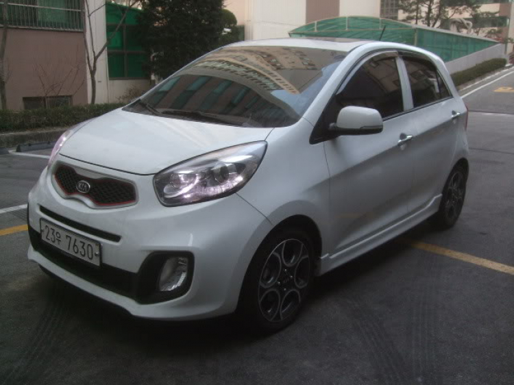 Kia Morning model 2012 với 1 chút thay đổi bắt đầu từ tháng 6 năm 2011