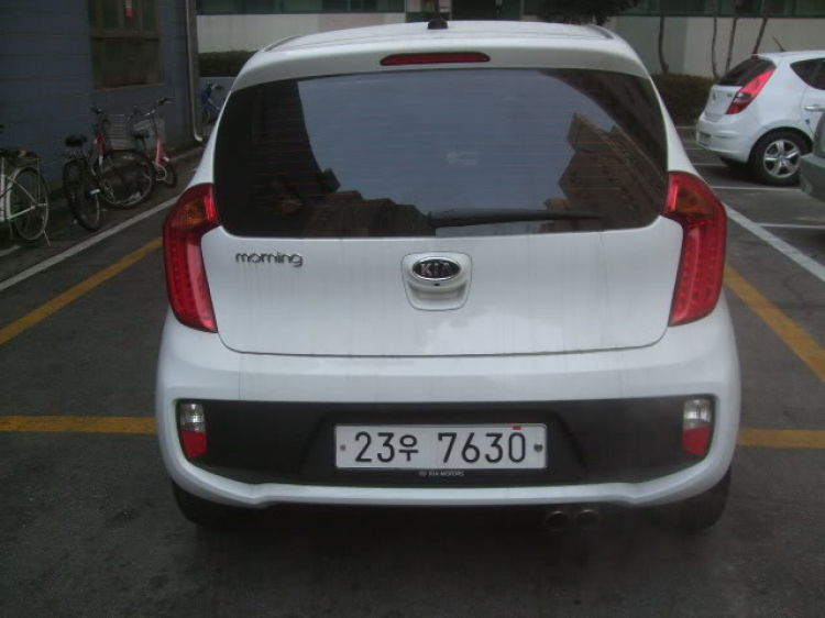 Kia Morning model 2012 với 1 chút thay đổi bắt đầu từ tháng 6 năm 2011