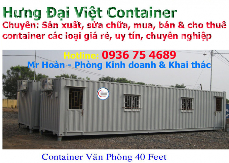 Bạn cần những ngôi nhà bằng container, cần mua container văn phòng giá rẻ?