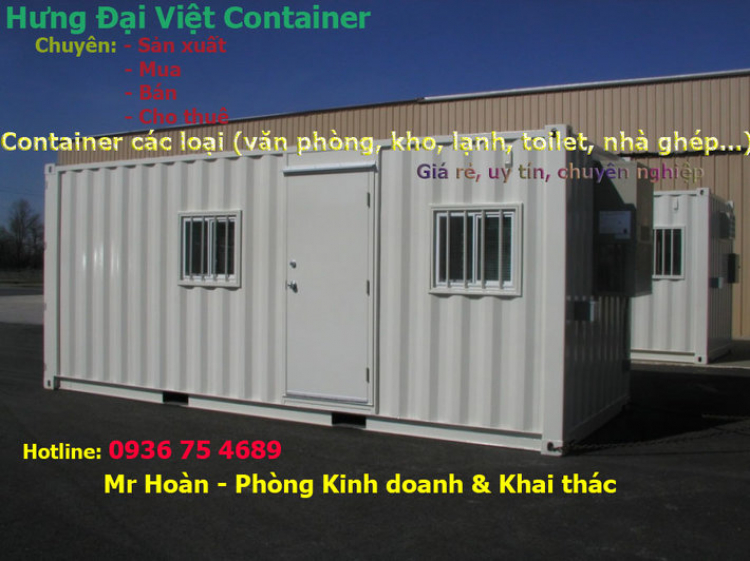 Bạn cần những ngôi nhà bằng container, cần mua container văn phòng giá rẻ?