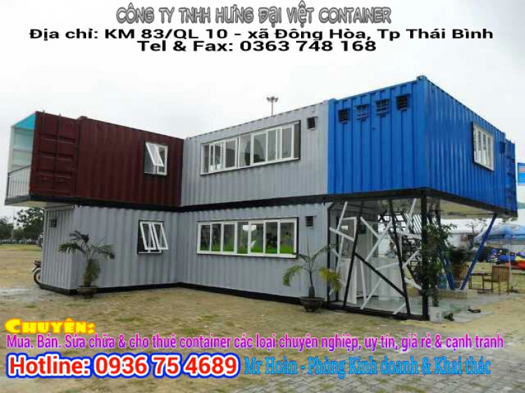 Bạn cần những ngôi nhà bằng container, cần mua container văn phòng giá rẻ?