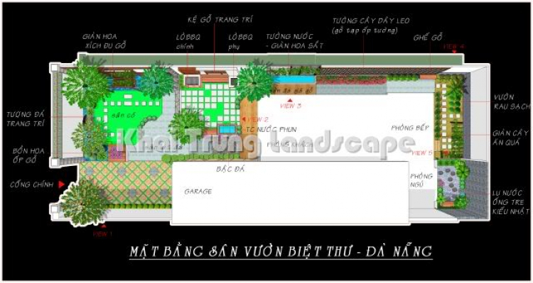 Sân vườn mới thiết kế cho khách hàng ở Đà Nẵng.