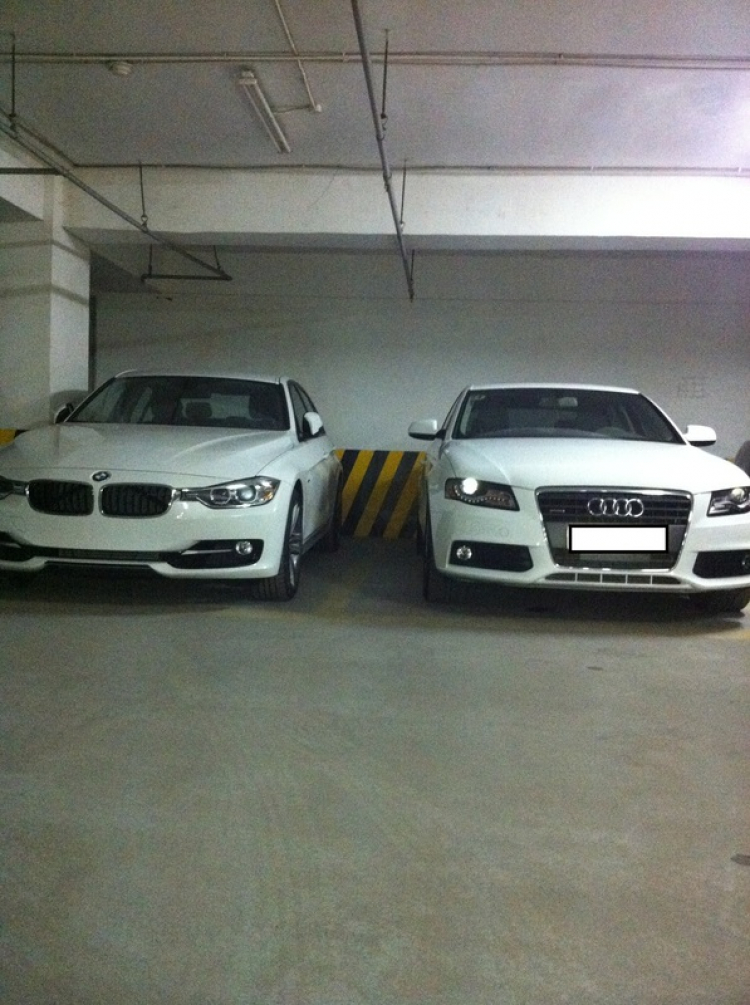 BMW 328 2012 Sport trắng của bác nào chưa đeo biển BMW 328 2012 Sport trắng của bác nào chưa đeo biển