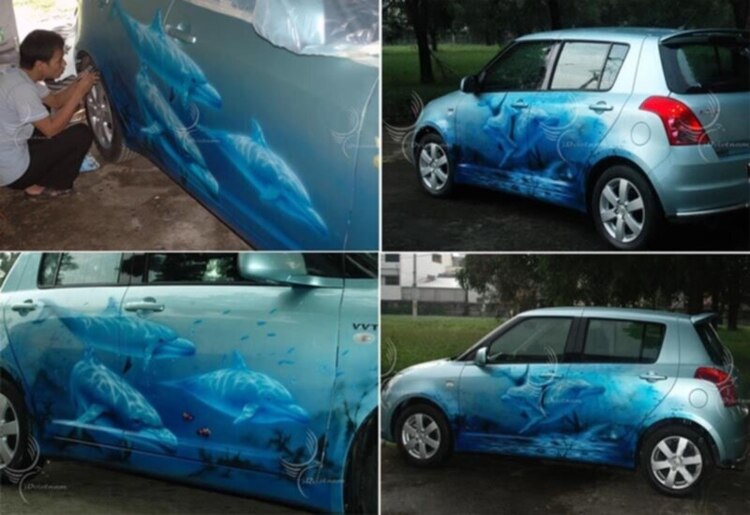 BMW của bác moonriver do em airbrush