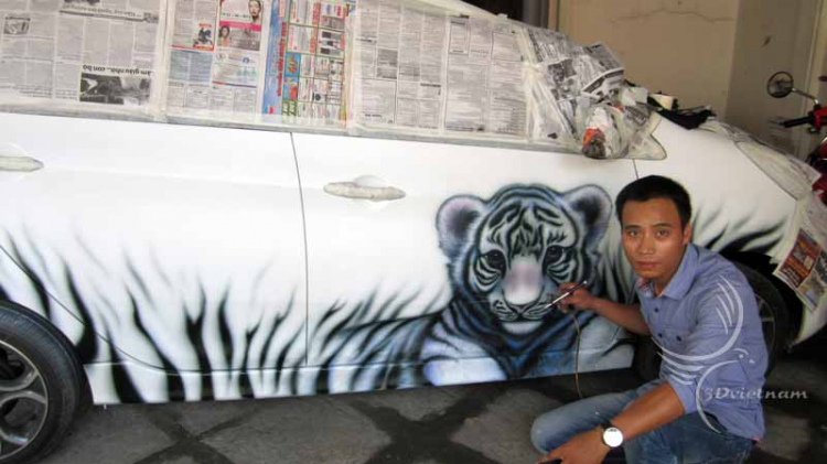 KIA morning mới đập hộp và quá trình độ airbrush do 3Dvietnam thực hiện! KIA morning mới đập hộp và quá trình độ airbrush do 3Dvietnam thực hiện!