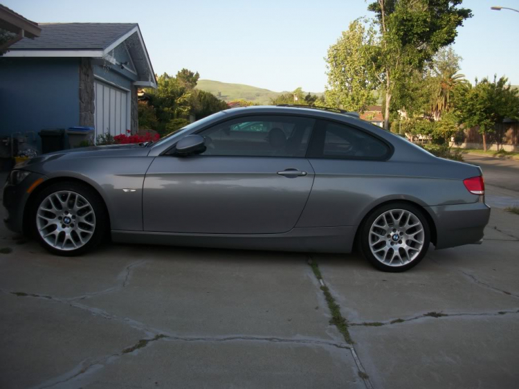 My baby in the U.S. 328i coupe E92, sport package, update hih moi tint,trunk and roof wing